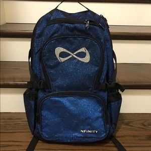 Nfinity Blue sparkle cheer backpack